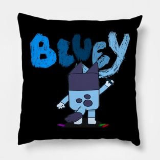 Bluey is drawing Pillow