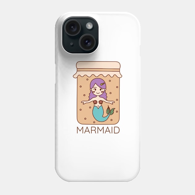 Mermaid Marmaid Phone Case by blacklines