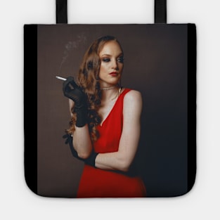 Girl in the red dress (Main) Tote