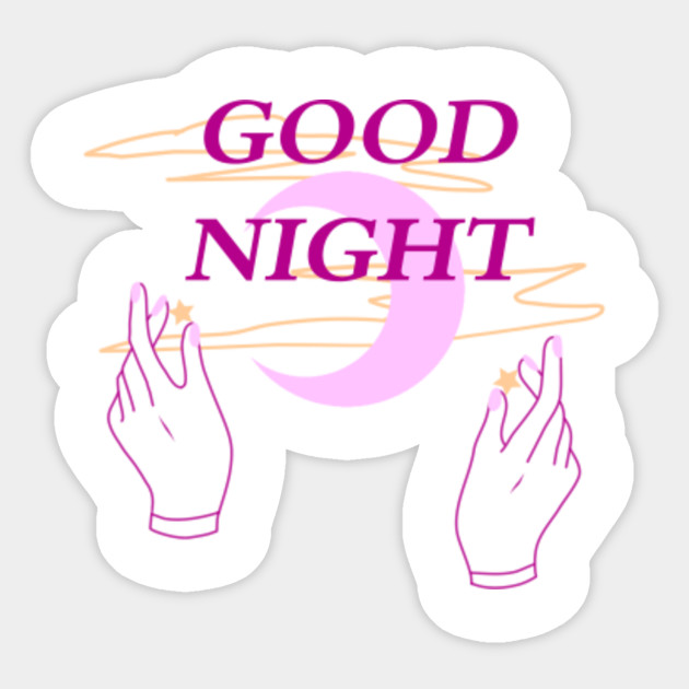 good night sticker