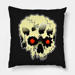 Wobbly skull Pillow