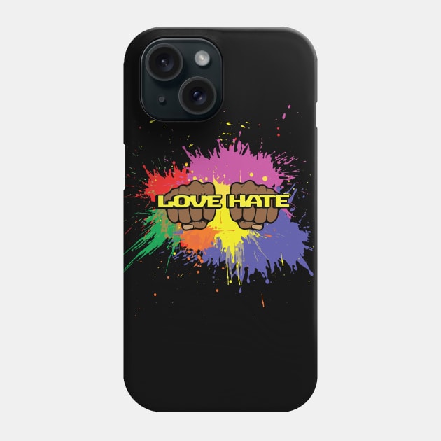 Love Hate Rings Phone Case by Ebony T-shirts