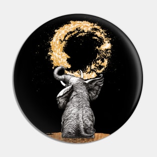 Guardian elephant of circle of life Pin