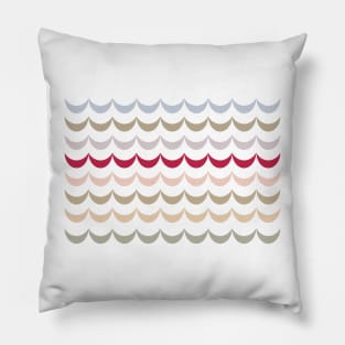 Viva Magenta Crescent Scallop Pillow