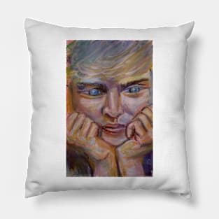 Woman thinking Pillow