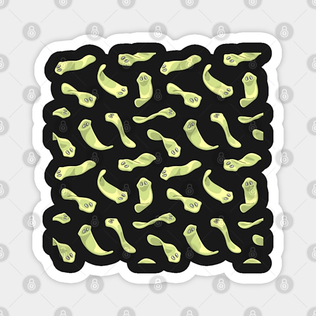 Planarians Pattern in Green Magnet by taylorcustom