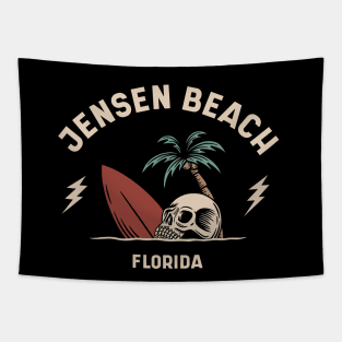 Vintage Surfing Jensen Beach, Florida Tapestry