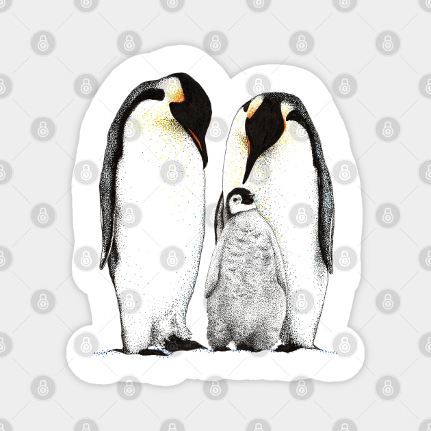 Penguin Family Magnet by samanthagarrett