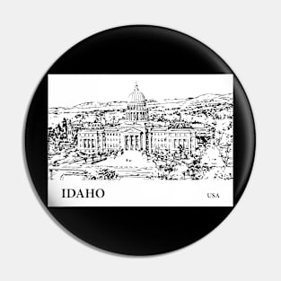 Idaho State USA Pin