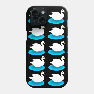 White swimming duck pattern Phone Case