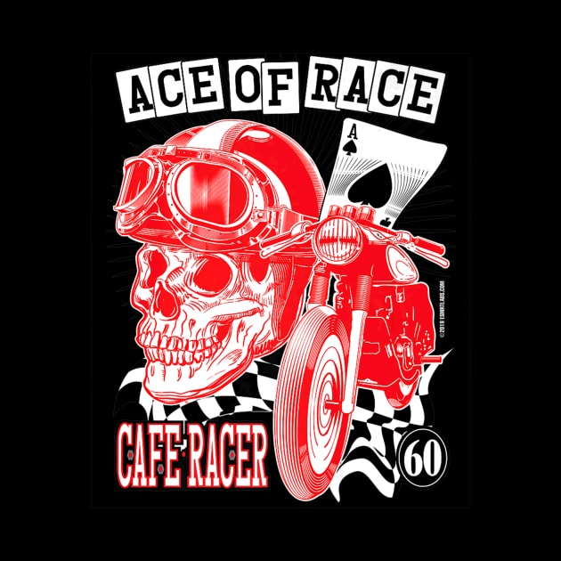 Ace of Race Skull Helmet by Feliz ZombiePunk