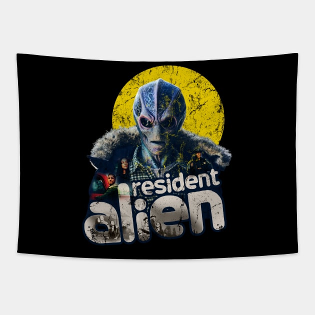 resident - alien Tapestry by MATERAZEKA