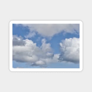 Blue sky with white clouds Magnet