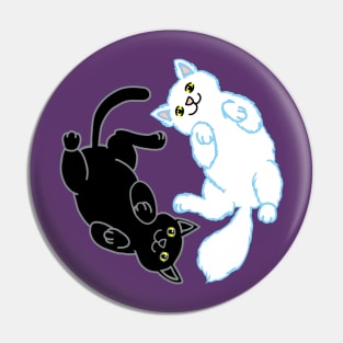 Yin Yang Kitties Pin