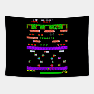 Mod.2 Arcade Frogger Video Game Tapestry