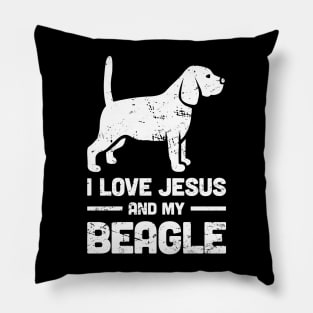 Beagle - Funny Jesus Christian Dog Pillow