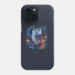 White Owl at Night Phone Case