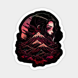 Sad Nezuko Magnet