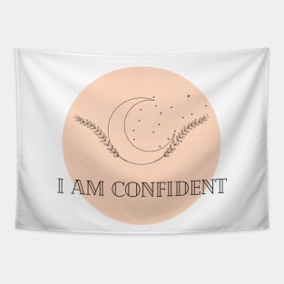 Affirmation Collection - I Am Confident (Orange) Tapestry