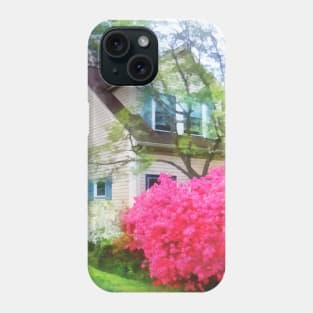 Spring - Magenta Azaleas in Garden Phone Case