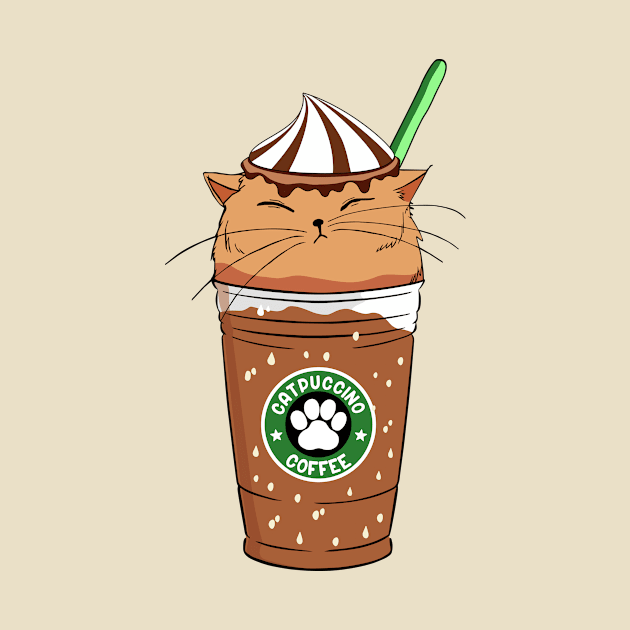 Cat and cappuccino by My Happy-Design