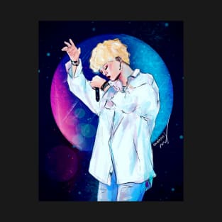 "Superstar" fanart of SUGA from BTS, drawing by @maplejoyy T-Shirt