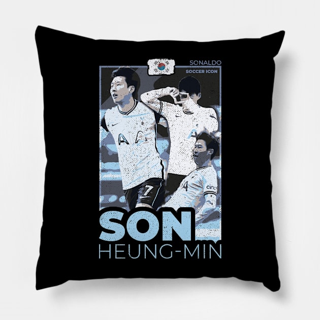 Son - Street Art - Soccer Icons Pillow by MIST3R