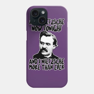 Friedrich Wilhelm Nietzsche Humor Lyric - Retro Styled Graphic Design Phone Case