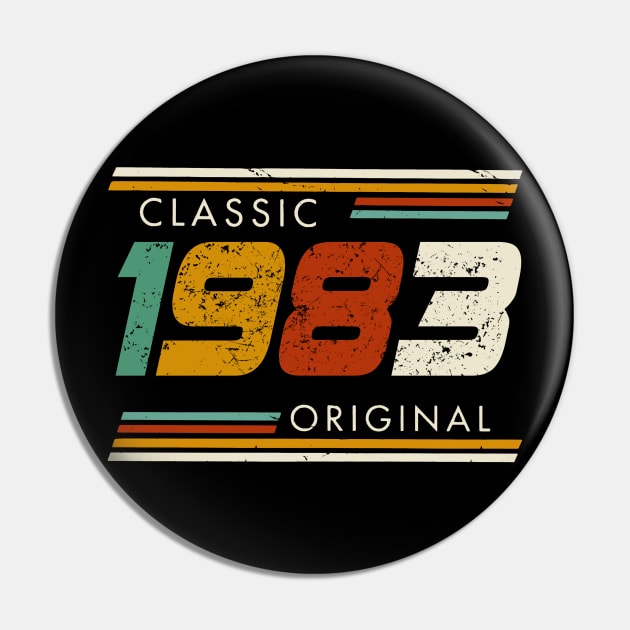 Classic 1983 Original Vintage Pin by Kontjo