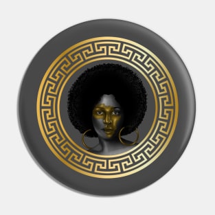 Afro Woman, Poud African Woman Pin