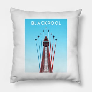 Blackpool Tower and Red Arrows, UK Pillow