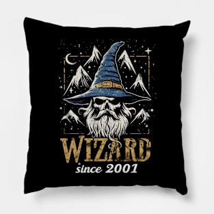 Wizard - Since 2001 - Skull - Fantasy Pillow