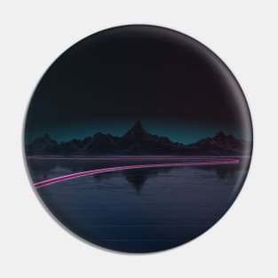 Outrun Mountains (Remix) Pin