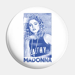 Madonna // Original 80s Vintage Faded Style Design Pin