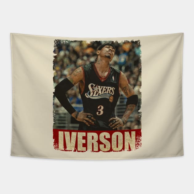 Allen Iverson - NEW RETRO STYLE Tapestry by FREEDOM FIGHTER PROD