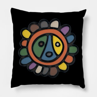 Taino Sun Symbol Pillow