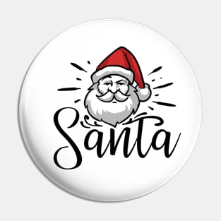 Cute Santa quotes design Pin