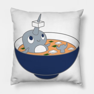 Miso Narwhal Soup Pillow