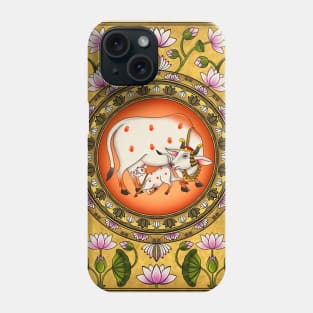 Pichwai lotus Folk art Phone Case