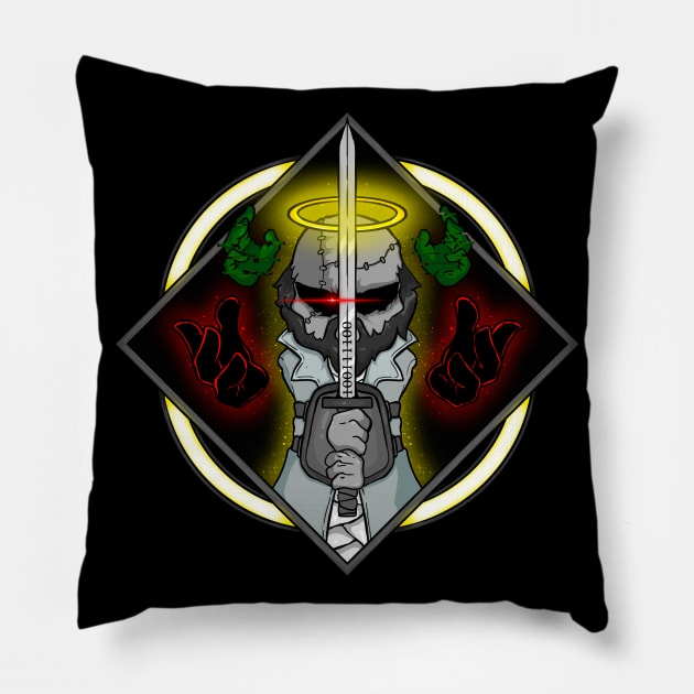 Madness combat Jebus REMASTER art Pillow by Renovich