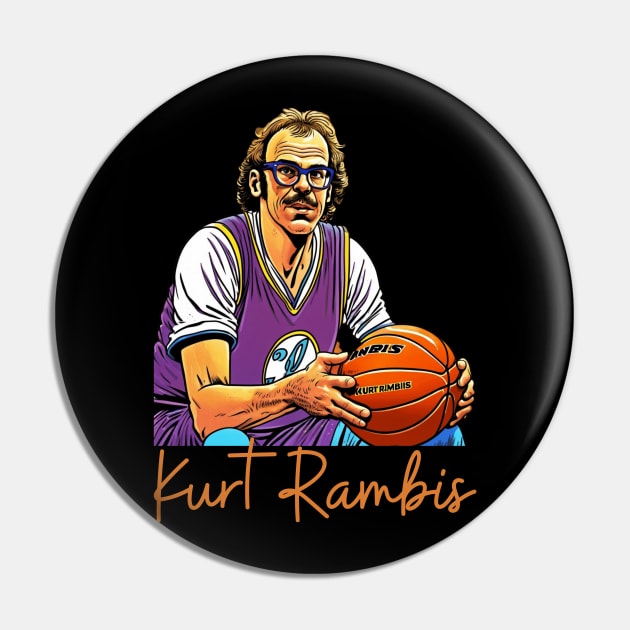 Kurt Rambis Vintage Style Pin by Nasromaystro