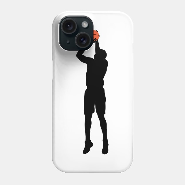 Shoot basketball jump slam silhouette Phone Case by creative.z