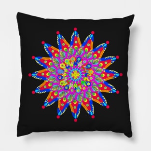 Grafititee Abstract Art Circle Pillow