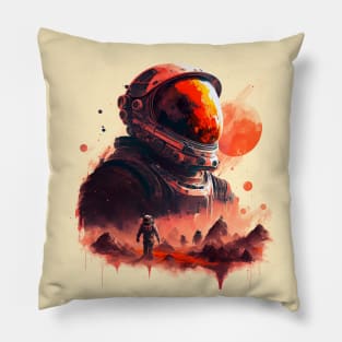 Space Mars exploration Pillow