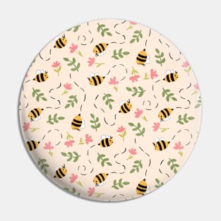 Bee Pattern - Summer Pattern Pin