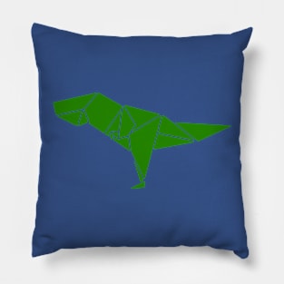 t rex origami 2 Pillow