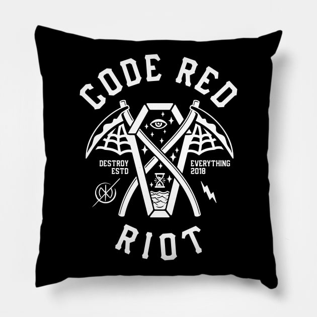 Coffin Riot Pillow by CodeRedRiot