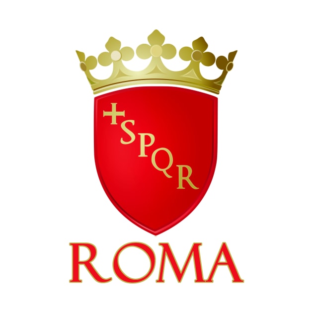 Roma (Rome) Italy - Coat of Arms Design by Naves