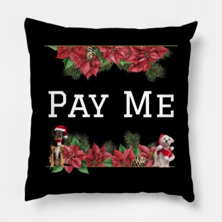 Pay Me Holiday Edition Pillow