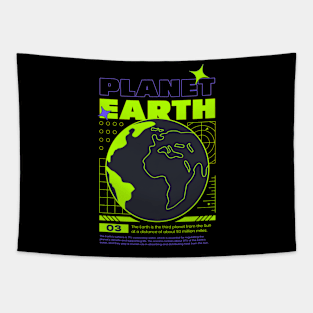 Planet Earth Space Galaxy Solar System Astronomy Cosmos Tapestry